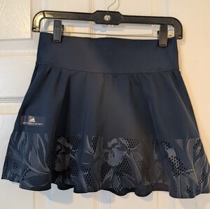Adidas by Stella McCartney Floral Court Tennis Skirt (Navy Blue)